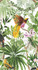 Tropical Bird White by Seabrook Wallpaper Harry & Grace Peel and Stick United States 30.75 37.6" 20.5" - Fabric Carolina -