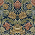 Acanthus Floral Cameo Dark Blue by Seabrook Wallpaper Harry & Grace Peel and Stick United States 30.75 20.87" 20.5" - Fabric Carolina -