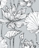 Lotus Floral Gray & Ebony by Seabrook Wallpaper NextWall Peel & Stick United States 30.75 25.2" 20.5" - Fabric Carolina -