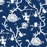Chinoiserie Silhouette Navy Blue by Seabrook Wallpaper NextWall Peel & Stick United States 30.75 20.87" 20.5" - Fabric Carolina -