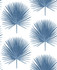 Palmetto Palm Coastal Blue by Seabrook Wallpaper NextWall Peel & Stick United States 30.75 12.6" 20.5" - Fabric Carolina -