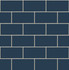 Retro Subway Tile Navy Blue by Seabrook Wallpaper NextWall Peel & Stick United States 30.75 6.95" 20.5" - Fabric Carolina -