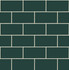 Retro Subway Tile Evergeen by Seabrook Wallpaper NextWall Peel & Stick United States 30.75 6.95" 20.5" - Fabric Carolina -