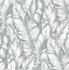 Baha Banana Leaves Daydream Gray by Seabrook Wallpaper NextWall Peel & Stick United States 30.75 20.87" 20.5" - Fabric Carolina -