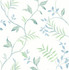 Watercolor Leaf Trail Sea Glass by Seabrook Wallpaper NextWall Peel & Stick United States 30.75 20.87" 20.5" - Fabric Carolina -