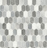 Brushed Hex Tile Icy Grey & Nickel by Seabrook Wallpaper NextWall Peel & Stick United States 30.75 20.87" 20.5" - Fabric Carolina -