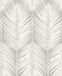 Palm Silhouette Harbor Gray by Seabrook Wallpaper NextWall Peel & Stick United States 30.75 25.2" 20.5" - Fabric Carolina -
