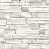 Stacked Stone Arctic Grey by Seabrook Wallpaper NextWall Peel & Stick United States 30.75 20.87" 20.5" - Fabric Carolina -