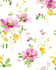 Watercolor Windflower Cerise Pink & Marigold by Seabrook Wallpaper NextWall Peel & Stick United States 30.75 25.2" 20.5" - Fabric Carolina -