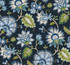 Jacobean Blossom Floral Midnight Blue by Seabrook Wallpaper NextWall Peel & Stick United States 40.5 25.2" 27" - Fabric Carolina -