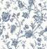 Jasmine Chinoiserie Navy Blue by Seabrook Wallpaper NextWall Peel & Stick United States 40.5 25.2" 27" - Fabric Carolina -