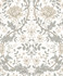 Honeysuckle Trail Ivory & Grey by Seabrook Wallpaper NextWall Peel & Stick Netherlands 31.35 25.2" 20.9" - Fabric Carolina -