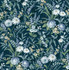 Vintage Floral Teal by Seabrook Wallpaper NextWall Peel & Stick United States 30.75 20.87" 20.5" - Fabric Carolina -
