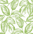 Sketched Leaves Greenery by Seabrook Wallpaper NextWall Peel & Stick United States 30.75 20.87" 20.5" - Fabric Carolina -