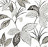 Boho Leaf Trail Greystone by Seabrook Wallpaper NextWall Peel & Stick United States 30.75 19.13" 20.5" - Fabric Carolina -