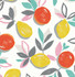 Fruit Toss Tropic Sunset by Seabrook Wallpaper NextWall Peel & Stick United States 30.75 20.87" 20.5" - Fabric Carolina -