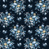 Floral Bunches Midnight Blue & Toffee by Seabrook Wallpaper NextWall Peel & Stick United States 30.75 10.43" 20.5" - Fabric Carolina -