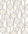 Bubble Stripe Marshmallow by Seabrook Wallpaper NextWall Peel & Stick Netherlands 31.35 12.6" 20.9" - Fabric Carolina -