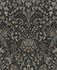 Filigree Floral Charcoal & Pavestone by Seabrook Wallpaper NextWall Peel & Stick United States 30.75 25.2" 20.5" - Fabric Carolina -