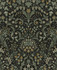 Filigree Floral Ebony & Sage by Seabrook Wallpaper NextWall Peel & Stick United States 15.38 25.2" 20.5" - Fabric Carolina -