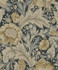 Acanthus Garden Floral Midnight Blue & Neutral by Seabrook Wallpaper NextWall Peel & Stick Netherlands 31.35 25.2" 20.9" - Fabric Carolina -