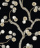 Allegra Branches Jet Black & Metallic Gold by Seabrook Wallpaper Piano Netherlands 57.5 25.2" 20.9" - Fabric Carolina -