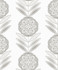 Belle Floral Stripe Smoke by Seabrook Wallpaper Piano Netherlands 57.5 12.6" 20.9" - Fabric Carolina -