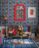 KING'S IKAT Wallpaper (WP20905) by Mind The Gap | WP20905 | TRANSYLVANIAN RHAPSODY | 1 roll x 52 x 900 cm / 20.47 x 354.33 in | 0.52m / 20.5in | 9m / 354in | 4.68sqm / 50sq ft | 50cm / 19.6in | Blue, Red, Brown | Non-woven Textured | Paste the wall | 1 roll in a box | Fabric Carolina | https://www.fabriccarolina.com/