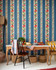 DAINTY FLOWERING Azure Wallpaper (WP20938) by Mind The Gap | WP20938 | TRANSYLVANIAN RHAPSODY | 1 roll x 52 x 900 cm / 20.47 x 354.33 in | 0.52m / 20.5in | 9m / 354in | 4.68sqm / 50sq ft | L70xm / L27.5in | Blue, Green, Red | Non-woven Textured | Paste the wall | 1 roll in a box | Fabric Carolina | https://www.fabriccarolina.com/