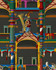 EL CIRCO Dark Wallpaper (WP20836) by Mind The Gap | WP20836 | LA DOLCE VITA | 1 roll x 52x900 cm / 20.47x354.33in | 0.52m / 20.5in | 9m / 354in | 4.68sqm / 50sq ft | 150cm / 59in | Blue, White, Green, Yellow, Pink, Orange, Red, Turquoise, Charcoal | Non-woven Textured | Paste the wall | 1-roll in a box | Fabric Carolina | https://www.fabriccarolina.com/