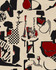ROUND MIDNIGHT Wallpaper (WP20875) by Mind The Gap | WP20875 | JAZZ LIVE | 3 rolls x 52 x 300 cm / 20.5 x 118.1in | 0.52m / 20.5in | 300 cm / 393.7in | 4.68sqm / 50sq ft | 150cm / 59in | Taupe, Black, Burgundy | Non-woven Satin | Paste the wall | 3 rolls in a box | Fabric Carolina | https://www.fabriccarolina.com/