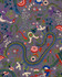 DRAGON FLOWER Purple Wallpaper (WP20943) by Mind The Gap | WP20943 | TRANSYLVANIAN RHAPSODY | 3 rolls x 52 x 300 cm / 20.5 x 118.1 in | 0.52m / 20.5in | 3m / 118in | 4.68sqm / 50sq ft | L150cm / L59in | Blue, Green, Red, Purple | Non-woven Textured | Paste the wall | 3 rolls in a box | Fabric Carolina | https://www.fabriccarolina.com/