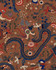 DRAGON FLOWER Golden Brown Wallpaper (WP20942) by Mind The Gap | WP20942 | TRANSYLVANIAN RHAPSODY | 3 rolls x 52 x 300 cm / 20.5 x 118.1 in | 0.52m / 20.5in | 3m / 118in | 4.68sqm / 50sq ft | L150cm / L59in | Blue, Red, Brown | Non-woven Textured | Paste the wall | 3 rolls in a box | Fabric Carolina | https://www.fabriccarolina.com/
