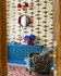 HI HATS Indigo Wallpaper (WP30235) by Mind The Gap | WP30235 | JAZZ LIVE | 1 roll x 52 x 1000 cm / 20.5 x 393.7in | 0.52m / 20.5in | 1000 cm / 393.7in | 5.20sqm / 55.9sq ft | 50cm / 19.6in | Beige, Indigo | Non-woven Satin | Paste the wall | 1 roll in a box | Fabric Carolina | https://www.fabriccarolina.com/