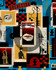 COMPOSER MACHINE Blue Wallpaper (WP20872) by Mind The Gap | WP20872 | JAZZ LIVE | 3 rolls x 52 x 300 cm / 20.5 x 118.1in | 0.52m / 20.5in | 300 cm / 393.7in | 4.68sqm / 50sq ft | 150cm / 59in | Black, Blue, Yellow, Grey, Red, Cream | Non-woven Satin | Paste the wall | 3 rolls in a box | Fabric Carolina | https://www.fabriccarolina.com/