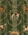 MOUNTAIN DOGS Cypress Green Wallpaper (WP20675) by Mind The Gap | WP20675 | TYROL APRES-SKI | 3 rolls x 52x300 cm / 20.5x118.1 in | 0.52m / 20.5in | 3m / 118in | 4.65sqm / 50sq ft | 105cm / 41.3in | Taupe, Green, Yellow, Brown | Non-woven Textured | Paste the wall | 3-rolls in a box | Fabric Carolina | https://www.fabriccarolina.com/