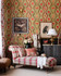 HIPPIE PAISLEY Wallpaper (WP20616) by Mind The Gap | WP20616 | WOODSTOCK '69 | 3 rolls x 52x300 cm / 20.5x118.1 in | 0.52m / 20.5in | 3m / 118in | 4.65sqm / 50sq ft | 150cm / 59in | Blue, Green, Yellow, Pink, Beige, Red | Non-woven Satin | Paste the wall | 3-rolls in a box | Fabric Carolina | https://www.fabriccarolina.com/