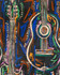 HARMONY Dark Wallpaper (WP20614) by Mind The Gap | WP20614 | WOODSTOCK '69 | 3 rolls x 52x300 cm / 20.5x118.1 in | 0.52m / 20.5in | 3m / 118in | 4.65sqm / 50sq ft | 100cm / 39.3in | Black, Blue, White, Green, Orange, Brown, Purple | Non-woven Satin | Paste the wall | 3-rolls in a box | Fabric Carolina | https://www.fabriccarolina.com/
