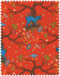 TREE OF LIFE Coral Linen (FB00180) by Mind The Gap | FB00180 | TRANSYLVANIAN RHAPSODY | Blue, Red, Brown | Meter | 140(±5%)x100 | (W)32.5 x (L)34.5cm / (W)12.7 x (L)13.5 in | Stonewashed | 100% Linen | Fabric Carolina | https://www.fabriccarolina.com/