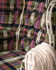 KERSCHDORF Plaid Foliage Woven Fabric (FB00198) by Mind The Gap | FB00198 | TRANSYLVANIAN RHAPSODY | Taupe, Black, Green, Purple | Meter | 145(±5%)x100 | (W)36.5 x (L)33.5cm / (W)14.3 x (L)13.1 in | Tumble Wash | 29% Acrylic, 33% Cotton, Other Fibers | Fabric Carolina | https://www.fabriccarolina.com/