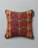 ERZSEBET cushion (LC40274) by Mind The Gap | LC40274 | TRANSYLVANIAN RHAPSODY | 50 x 50 cm / 20 x 20 in | Taupe, Blue, Red, Brown | Tasseled corners | Duck feather | 27% Acrylic, 32% Cotton, Other Fibers | Fabric Carolina | https://www.fabriccarolina.com/