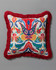 EUFLORIA embroidered cushion (LC40267) by Mind The Gap | LC40267 | TRANSYLVANIAN RHAPSODY | 50 x 50 cm / 20 x 20 in | Blue, White, Yellow, Red | Fringes all around | Duck feather | 20% PA, 80% LI | Fabric Carolina | https://www.fabriccarolina.com/