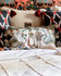 LANDHAUSMODE Cushion - Rectangular (LC40198) by Mind The Gap | LC40198 | TYROL APRES-SKI | 50 x 30 cm | Blue, White, Green, Red | Fringes all around | Duck feather | 56% Cotton, 44% Linen | Fabric Carolina | https://www.fabriccarolina.com/