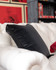 CHARCOAL Velvet Cushion (LC40234) by Mind The Gap | LC40234 | JAZZ LIVE | 50 x 50 cm | Black | Black fringes | Duck feather | Cotton velvet | Fabric Carolina | https://www.fabriccarolina.com/