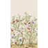 Jardin Bloom Mural 3 Panel Set Coral and Blue TM4503 by Thibaut Designer Wallpaper Thibaut Wallpaper JARDIN BLOOM MURAL Coral and Blue TM4503Wallpaper MURAL RESOURCE Wallpaper Repeat: H: , V:  81 - Fabric Carolina -