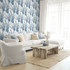Mantra Rainy Sky AG60002 by Seabrook Designs Wallpaper Bali Tropical Nonwoven United States 60.75 sq ft 27" Seabrook Wallpaper - Fabric Carolina -