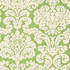Trelawny Damask Green T14219 by Thibaut Wallpaper