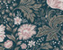 Ava Dark Blue WSB04000096 by Sandberg Wallpaper
