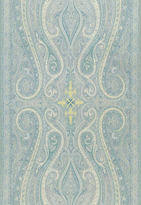 Pasha Paisley Sky 174802 by Schumacher Fabric - Fabric Carolina