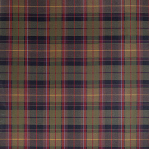 Scot'S Plaid Olive and Cranberry W710536 by Thibaut Fabric
